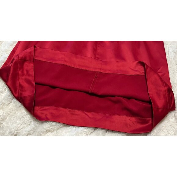 Johnny Martin Red Mini Sleeveless Formal Dress w/Bow Poly Blend Junior's Size 7 - Picture 13 of 16